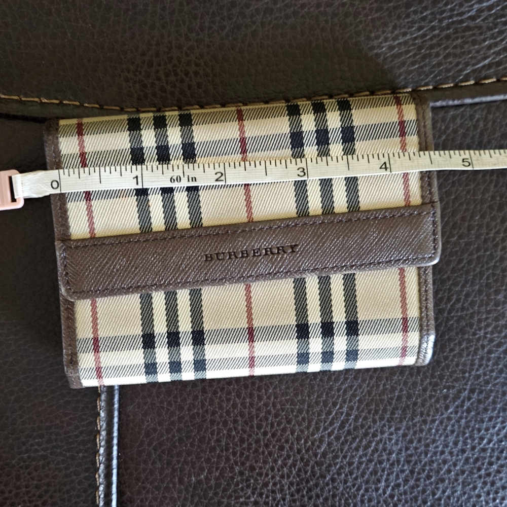 Burberry Checkered Trifold Wallet